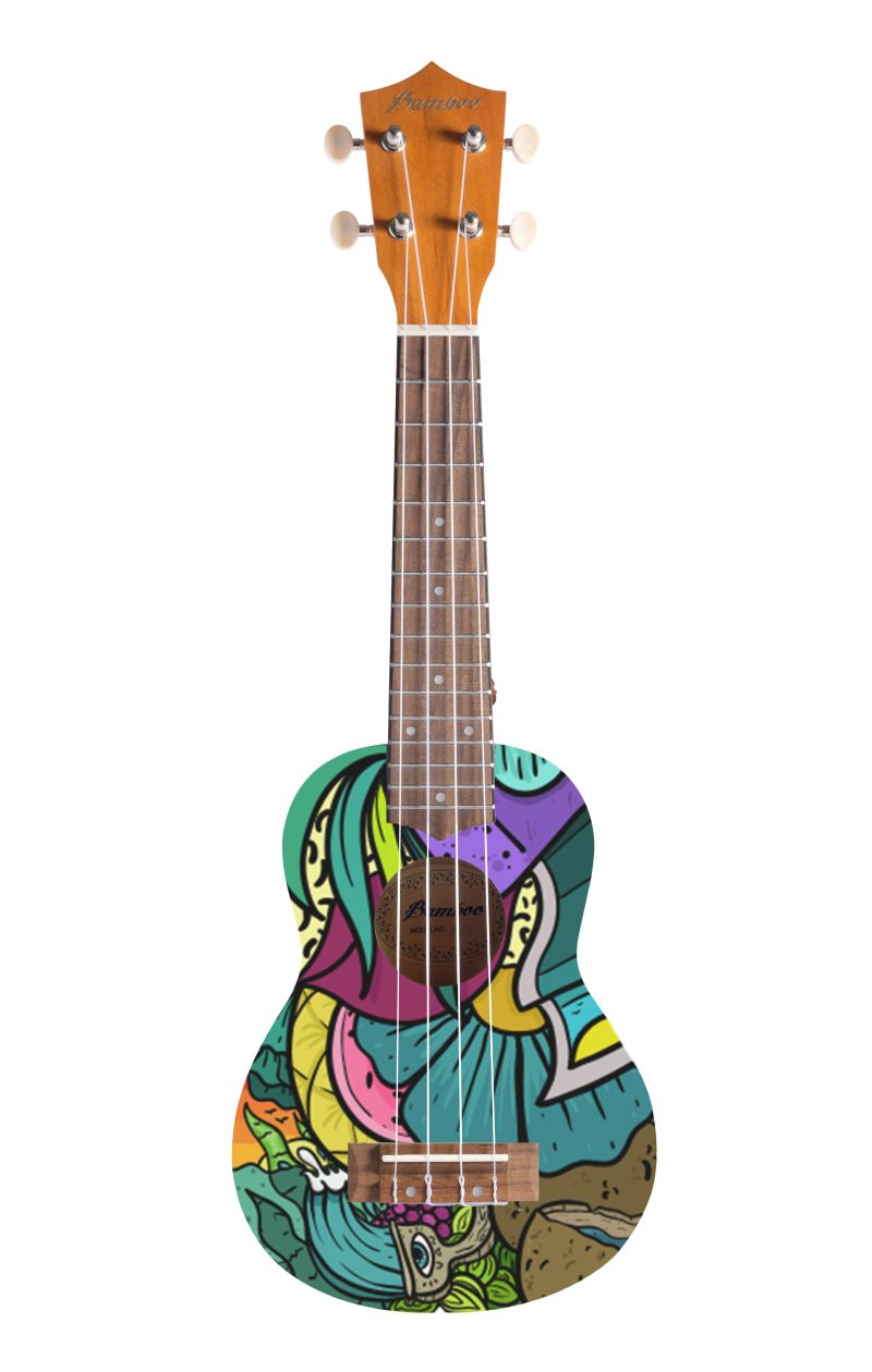 BAMBOO BU-21L Green Jungle - ukulele sopranowe
